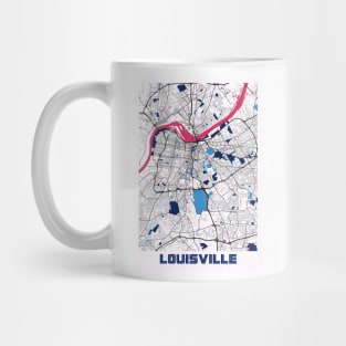 Louisville - Kentucky MilkTea City Map Mug